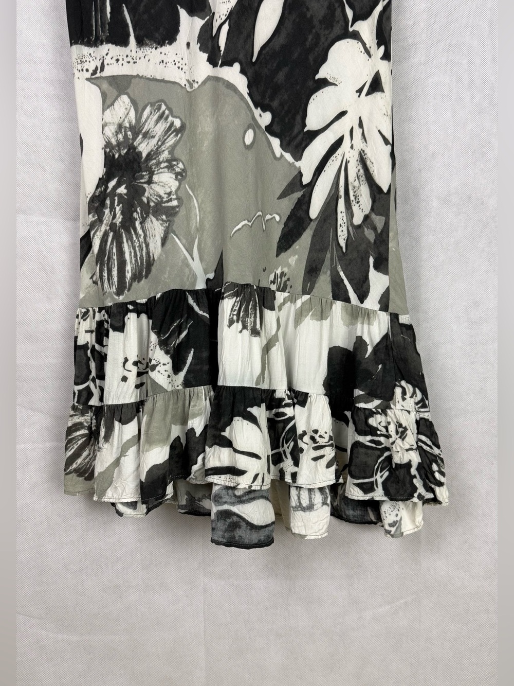 Jams World W391-GRTE GRANITE Floral Sleeveless Dress Size M Hawaiian - Picture 5 of 7